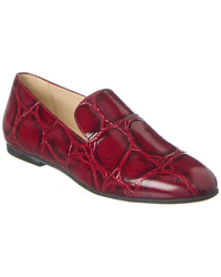 Tod’S Gomma Leather Loafer Red