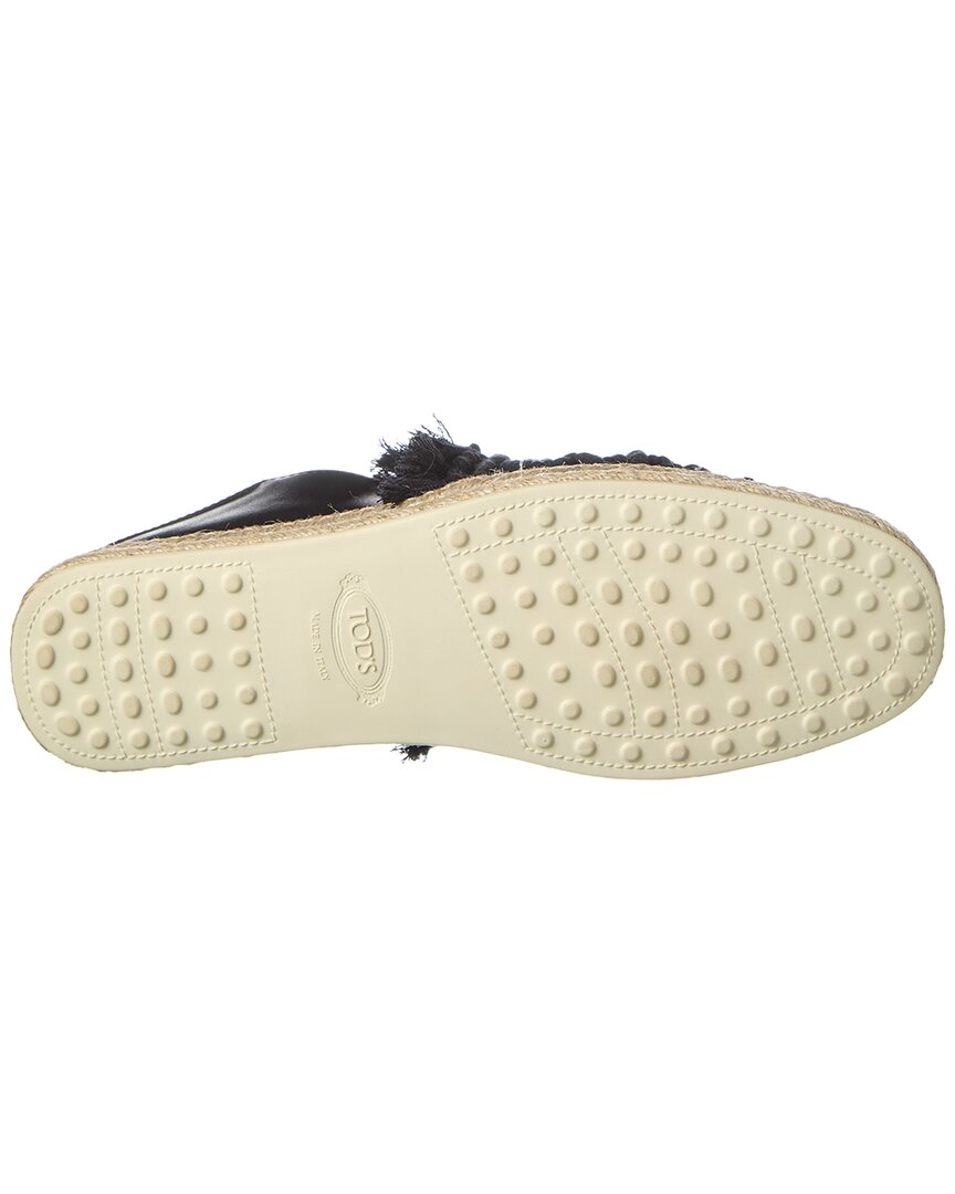 Tods Gommino Crochet & Leather Loafer