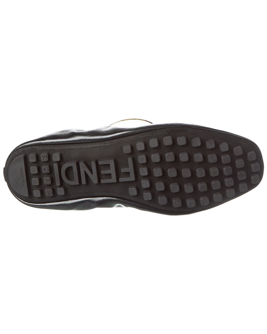 Fendi Filo Leather Ballerina Flat