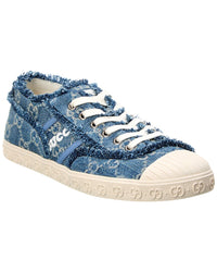 Gucci Gg Denim Sneaker 35 Blue