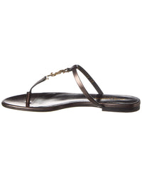Saint Laurent Cassandra Leather Sandal