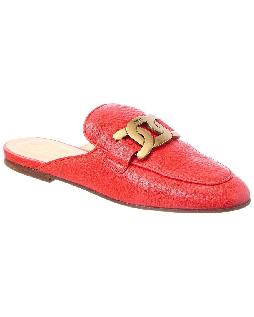 Tod's Logo Leather Mule