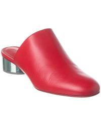 Ferragamo Floy Leather Pump 6 Red