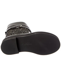 Ferragamo Ean Leather & Glitter Boot