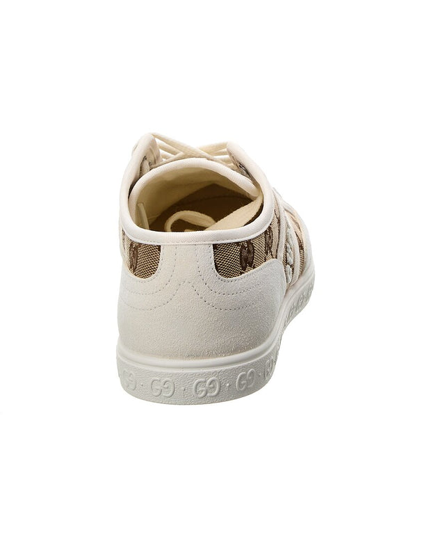 Gucci Gg Canvas & Suede Sneaker
