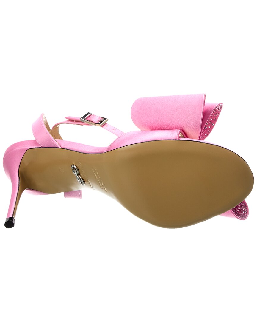 【関税込み】MACH & MACH ブルー French Bow 95 ヒールサンダル Mach & Mach Crystal-Embellished Bow 95mm Satin Mules, Brand
