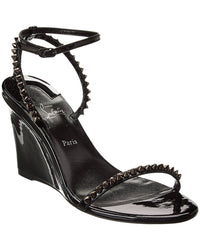 Christian Louboutin Christian Louboutin So Me 85 Patent Wedge Sandal, 35