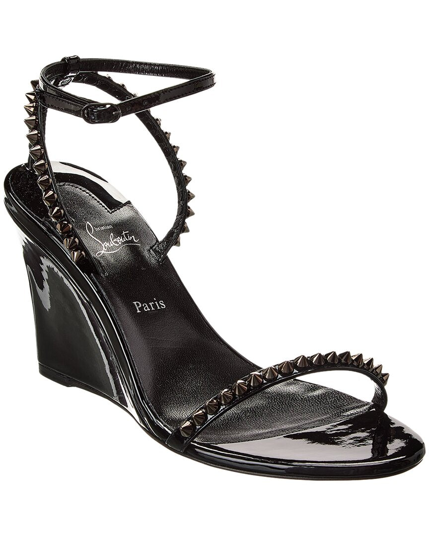 Christian Louboutin Christian Louboutin So Me 85 Patent Wedge Sandal, 35