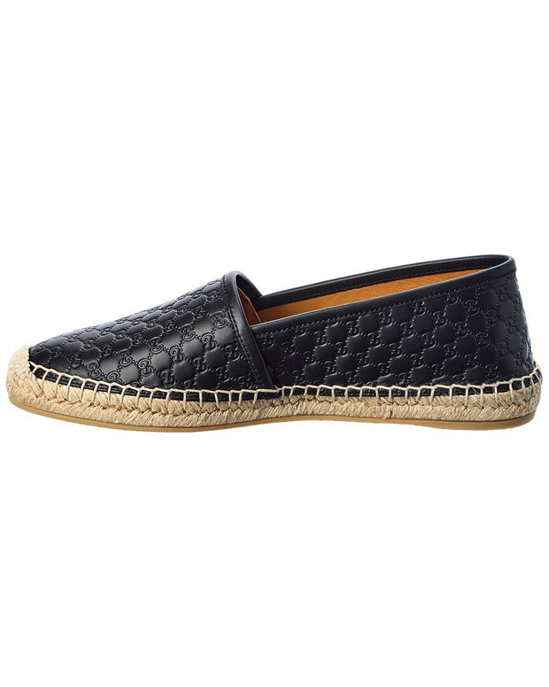 Gucci Gg Leather Espadrille