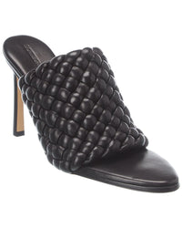 Bottega Veneta Intrecciato Leather Sandal Black