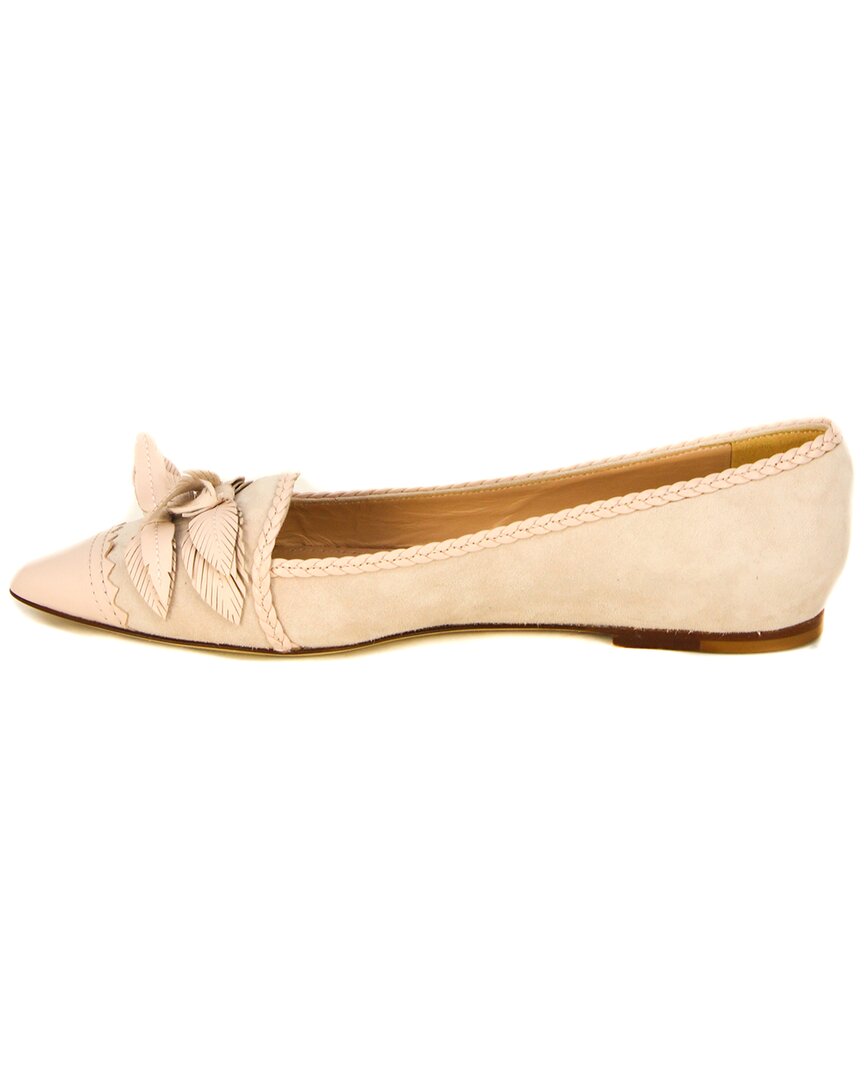 Tod’S Bow Suede Ballet Flat