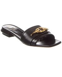 Valentino Vlogo Leather Sandal