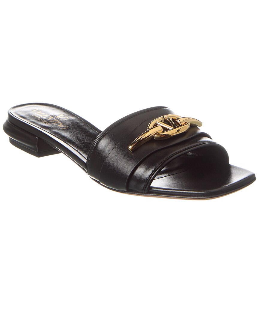 Valentino Vlogo Leather Sandal