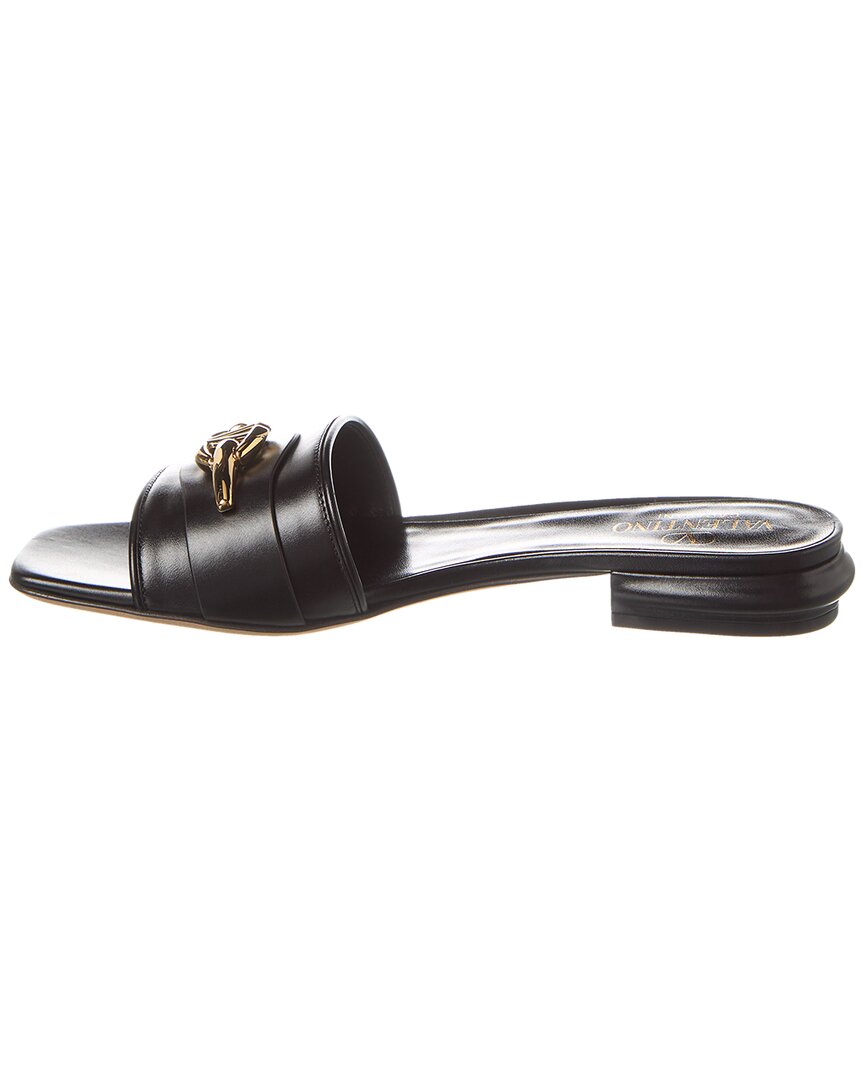 Valentino Vlogo Leather Sandal