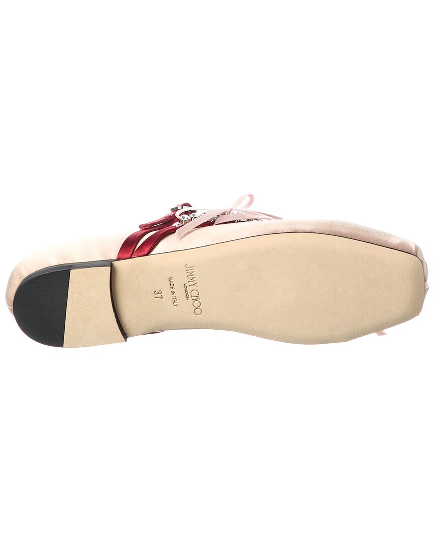 Jimmy Choo Loli Satin Ballerina Flat