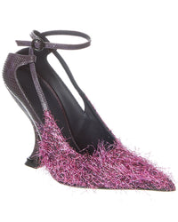 Lanvin Rita Leather Pump Purple