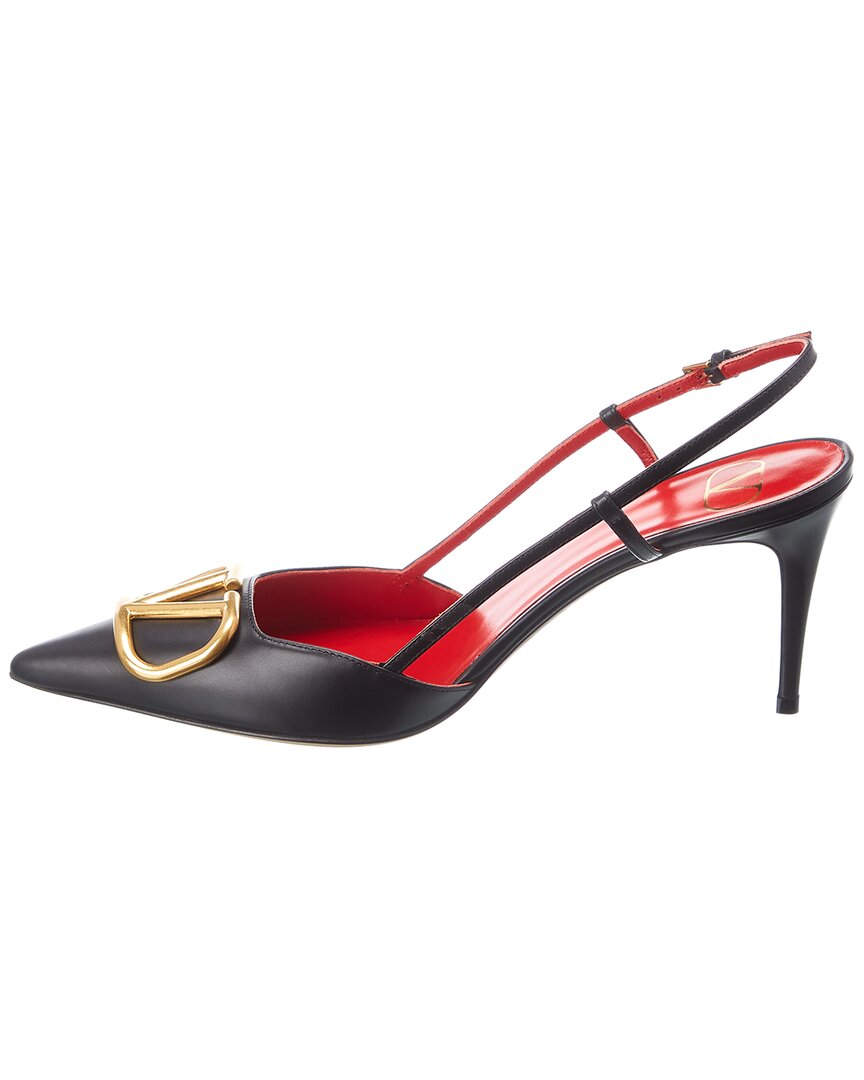 Valentino Vlogo 80 Leather Slingback Pump