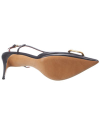 Valentino Vlogo 80 Leather Slingback Pump