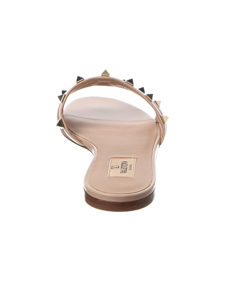 Valentino Valentino Rockstud Leather-Trim Sandal