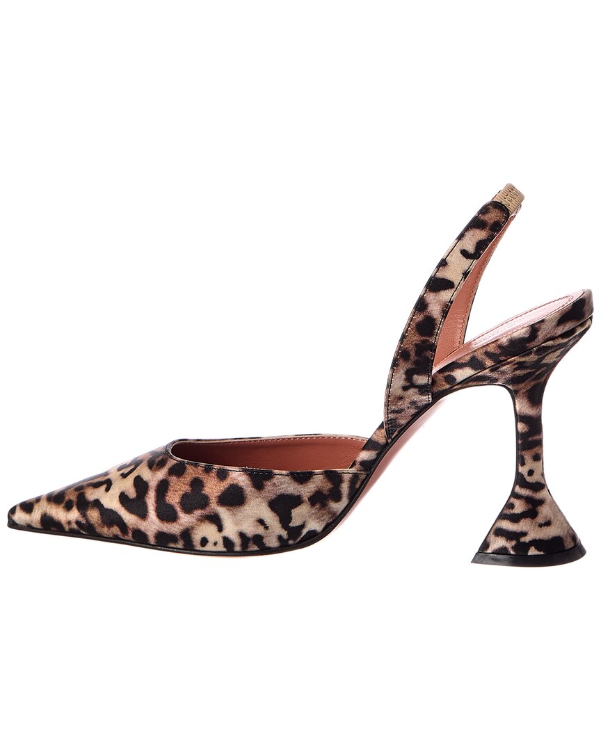 AMINA MUADDI Amina Muaddi Holli Satin Slingback Pump