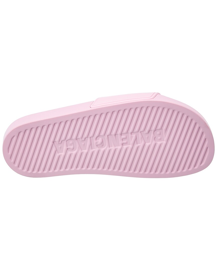 Balenciaga Logo Pool Rubber Slide