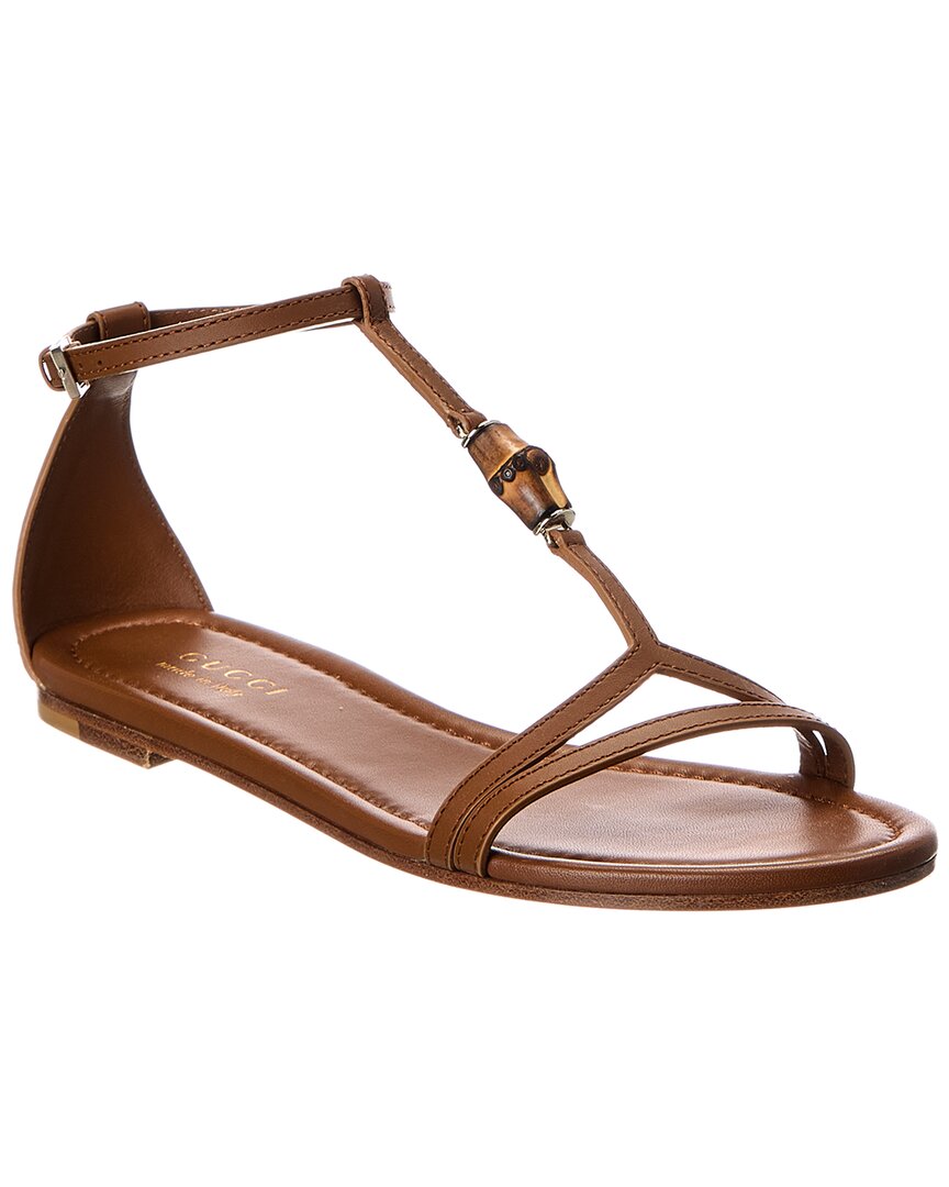 Gucci Gucci Bamboo Leather Sandal