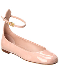Valentino Tan Go Patent Flat Pink