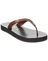 Gucci Gucci Double G Leather Sandal