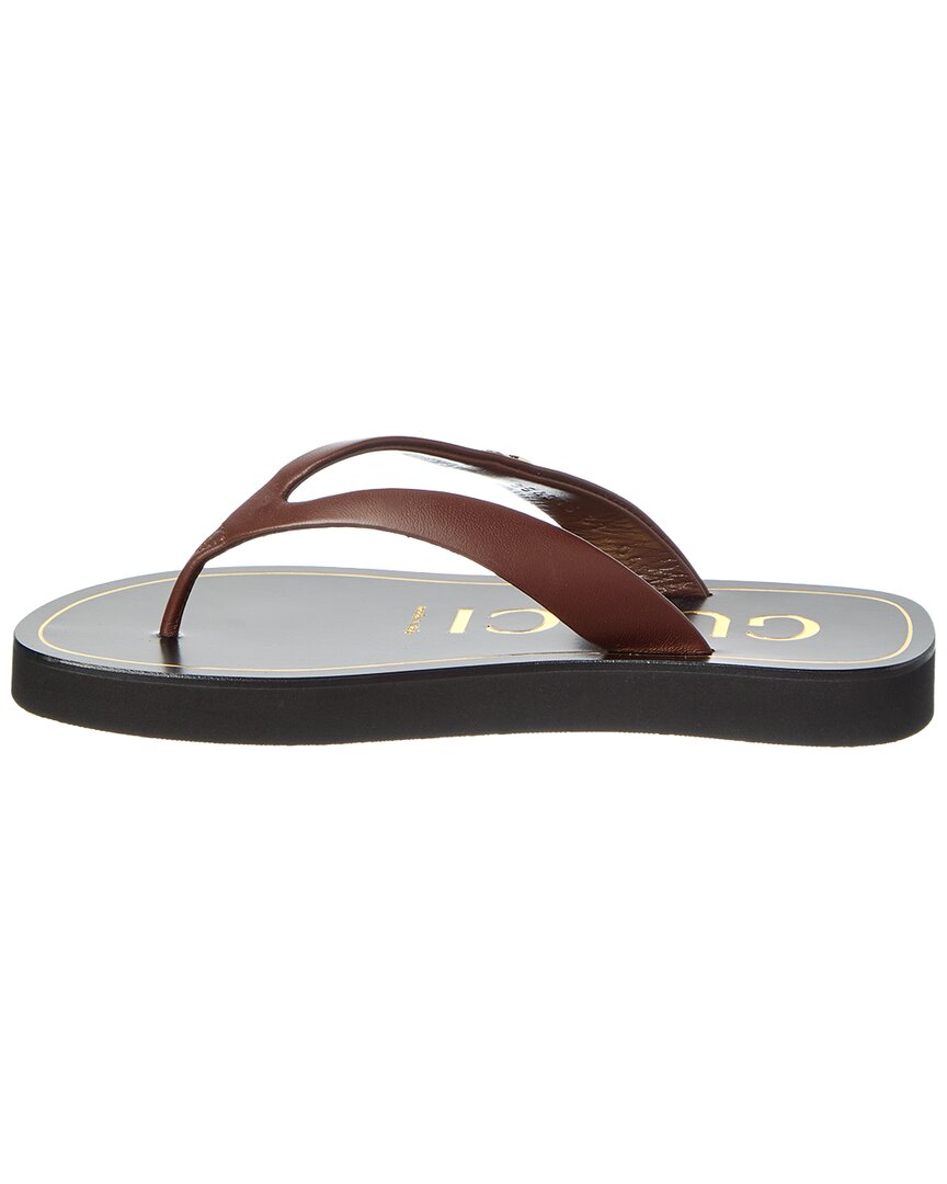Gucci Gucci Double G Leather Sandal