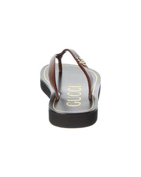 Gucci Gucci Double G Leather Sandal
