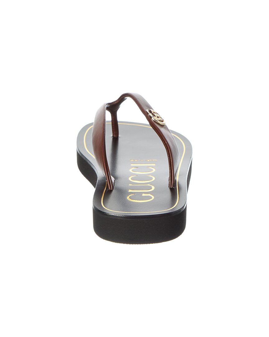 Gucci Gucci Double G Leather Sandal