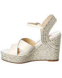 Jimmy Choo Dellena 100 Leather Wedge Sandal