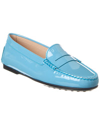 Tod’S Logo Patent Loafer Blue