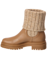 Gianvito Rossi Gianvito Rossi Tenney 20 Knit & Leather Boot