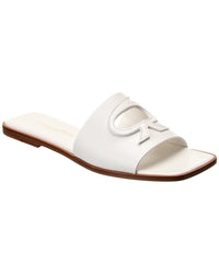 Gianvito Rossi Ribbon Leather Sandal White