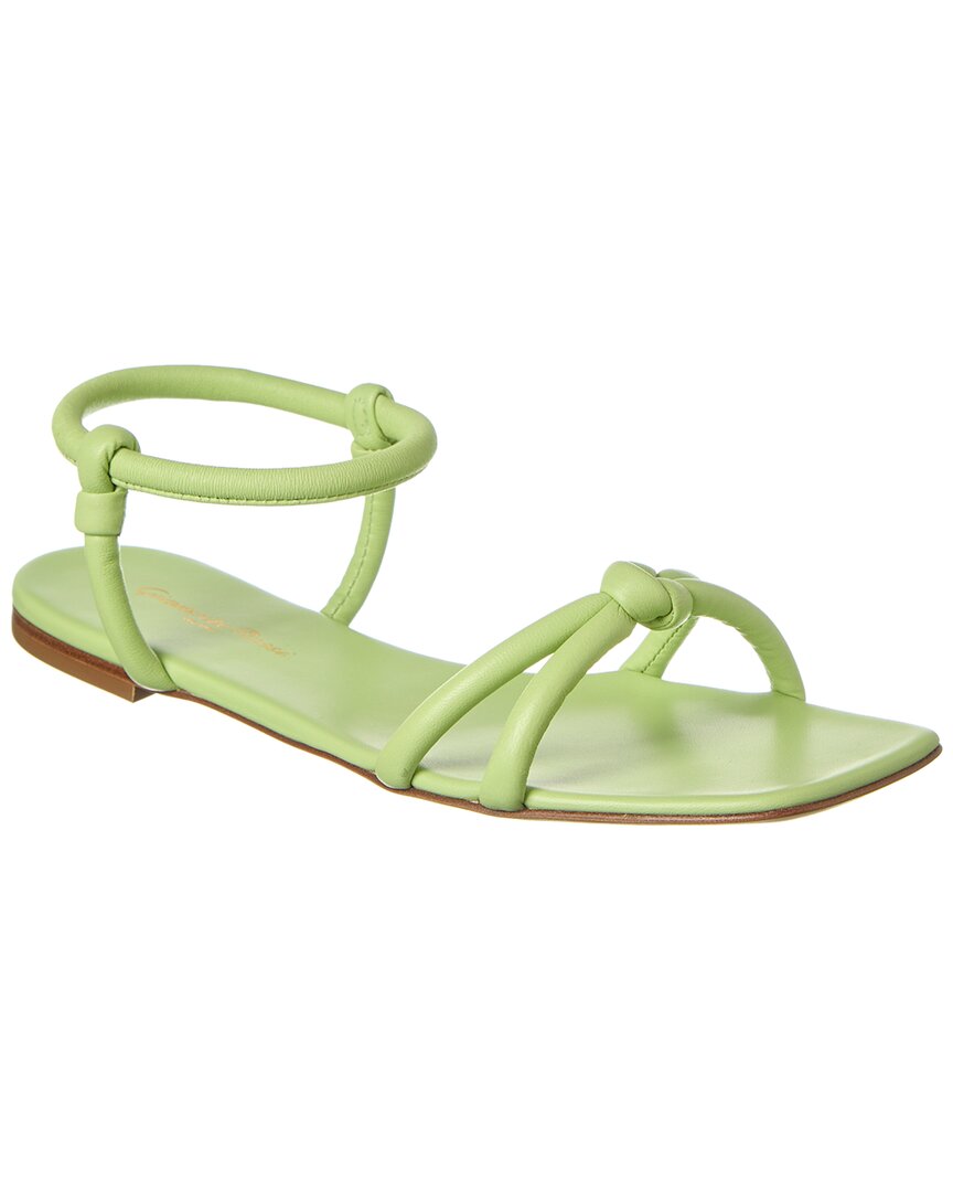 Gianvito Rossi Juno Leather Sandal Green