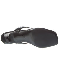 Toteme Croc-Embossed Leather Sandal