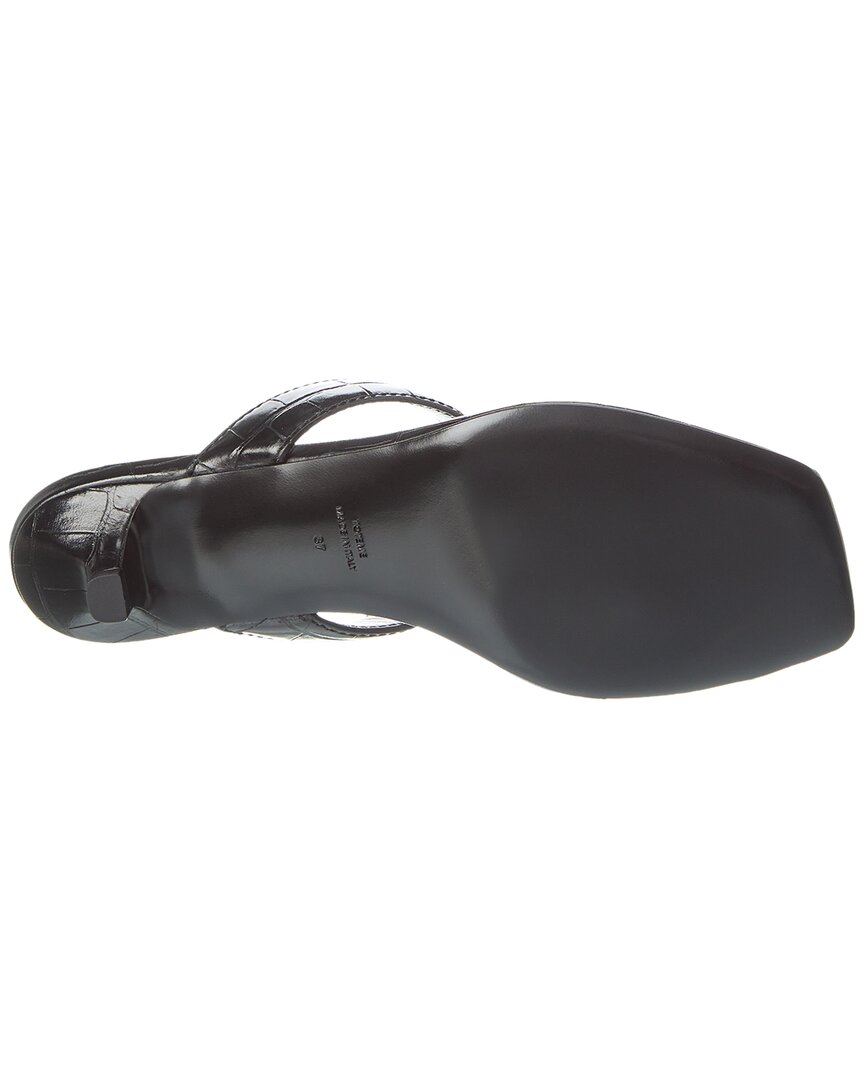 Toteme Croc-Embossed Leather Sandal