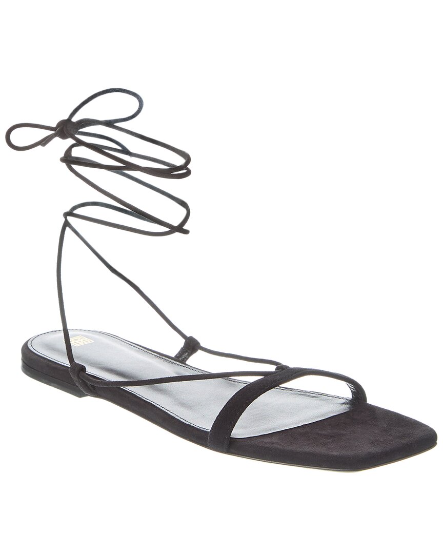 Toteme Tie-Fastening Suede Sandal