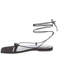 Toteme Tie-Fastening Suede Sandal