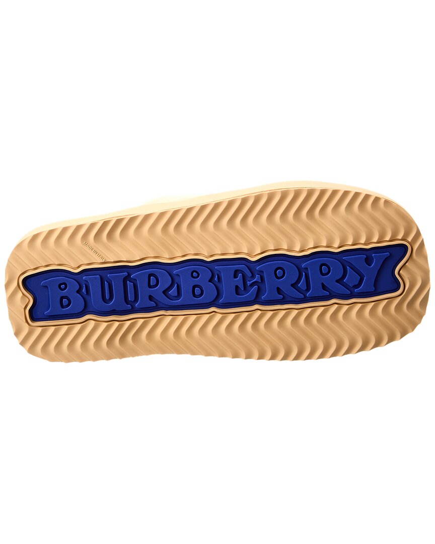 Burberry Ekd Slab Leather Slide – Bluefly