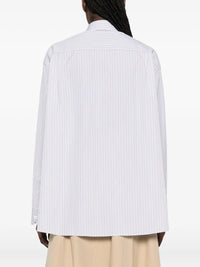 Prada Women Double-Stripe Cotton Poplin Shirt