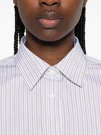 Prada Women Double-Stripe Cotton Poplin Shirt