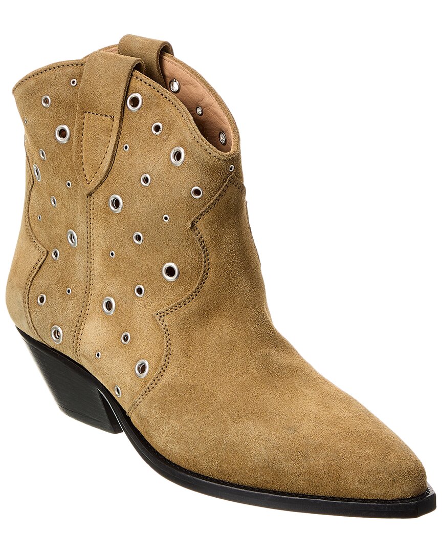 Isabel Marant Dewina Suede Bootie Brown Multi