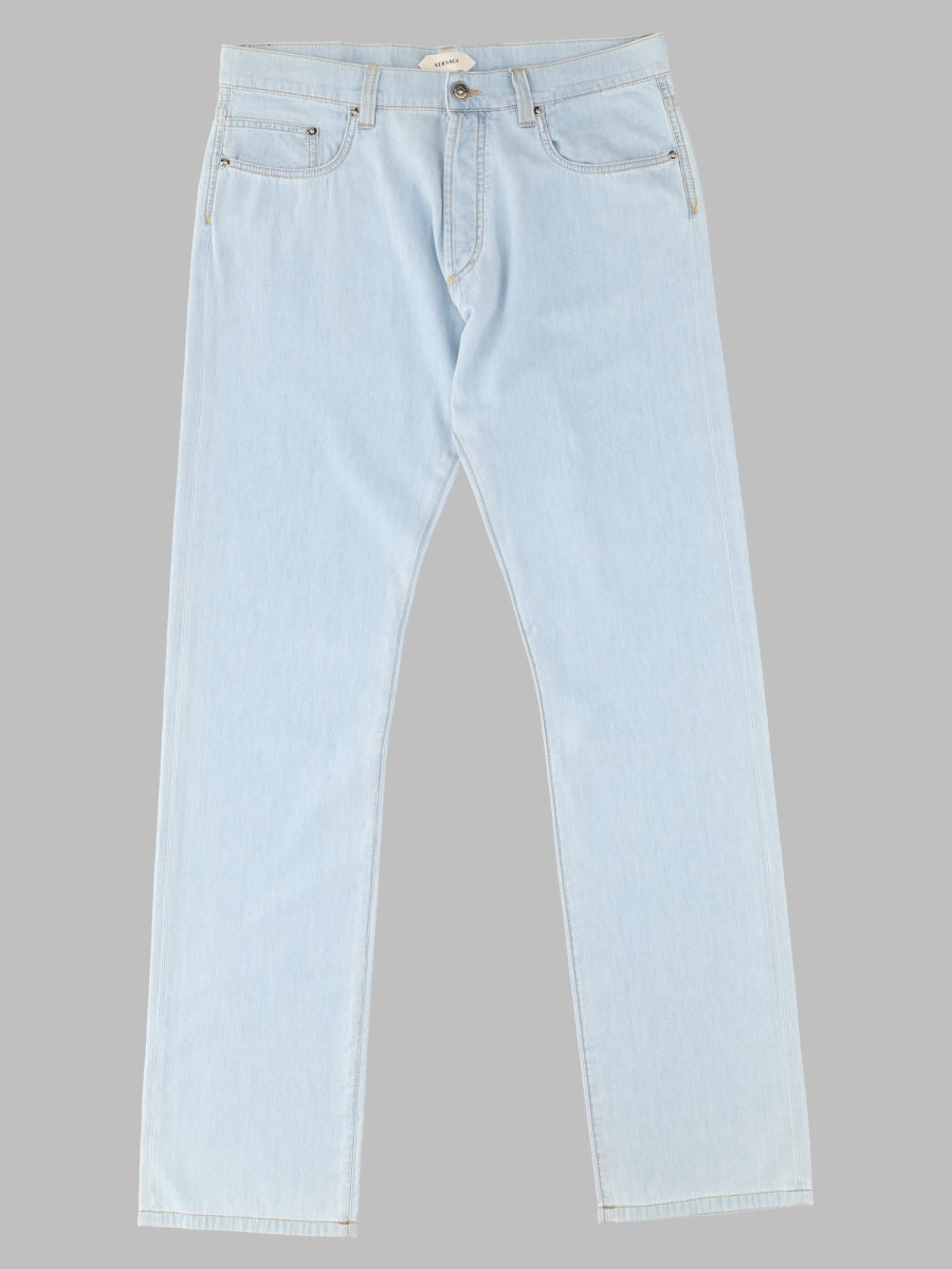 Versace Men Jeans In Denim Di Cotone
