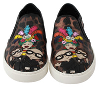 Dolce & Gabbana Dolce & Gabbana Leather Leopard #dgfamily Loafers Women's Shoes