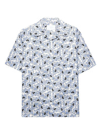 Prada Men Freesia-Print Cotton Blend Bowling Shirt
