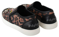 Dolce & Gabbana Dolce & Gabbana Leather Leopard #dgfamily Loafers Women's Shoes