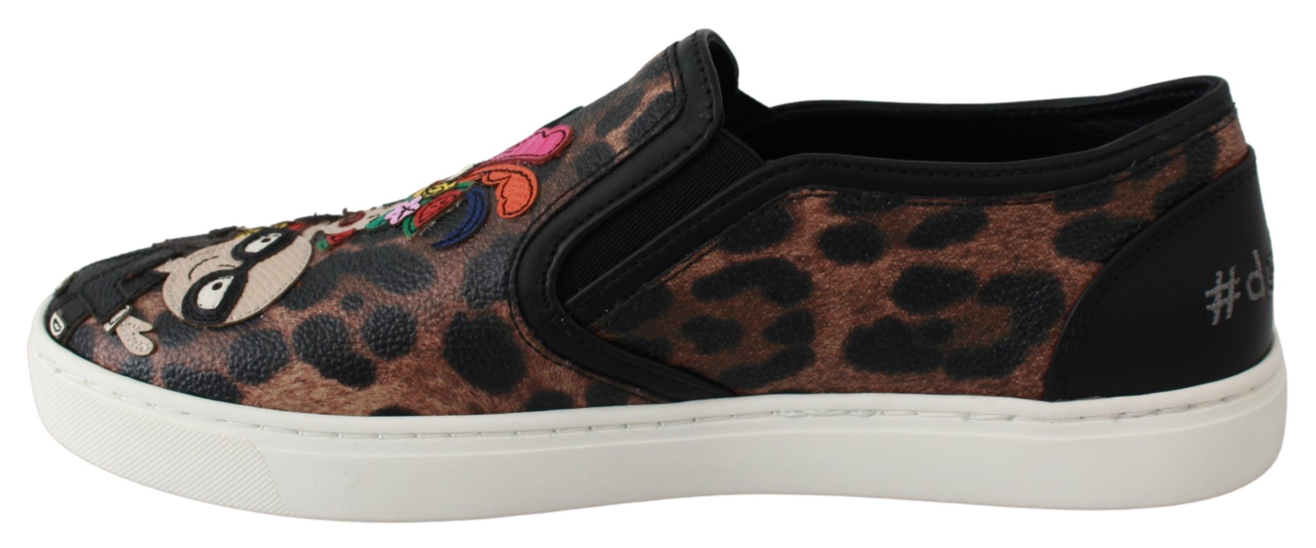Dolce & Gabbana Dolce & Gabbana Leather Leopard #dgfamily Loafers Women's Shoes