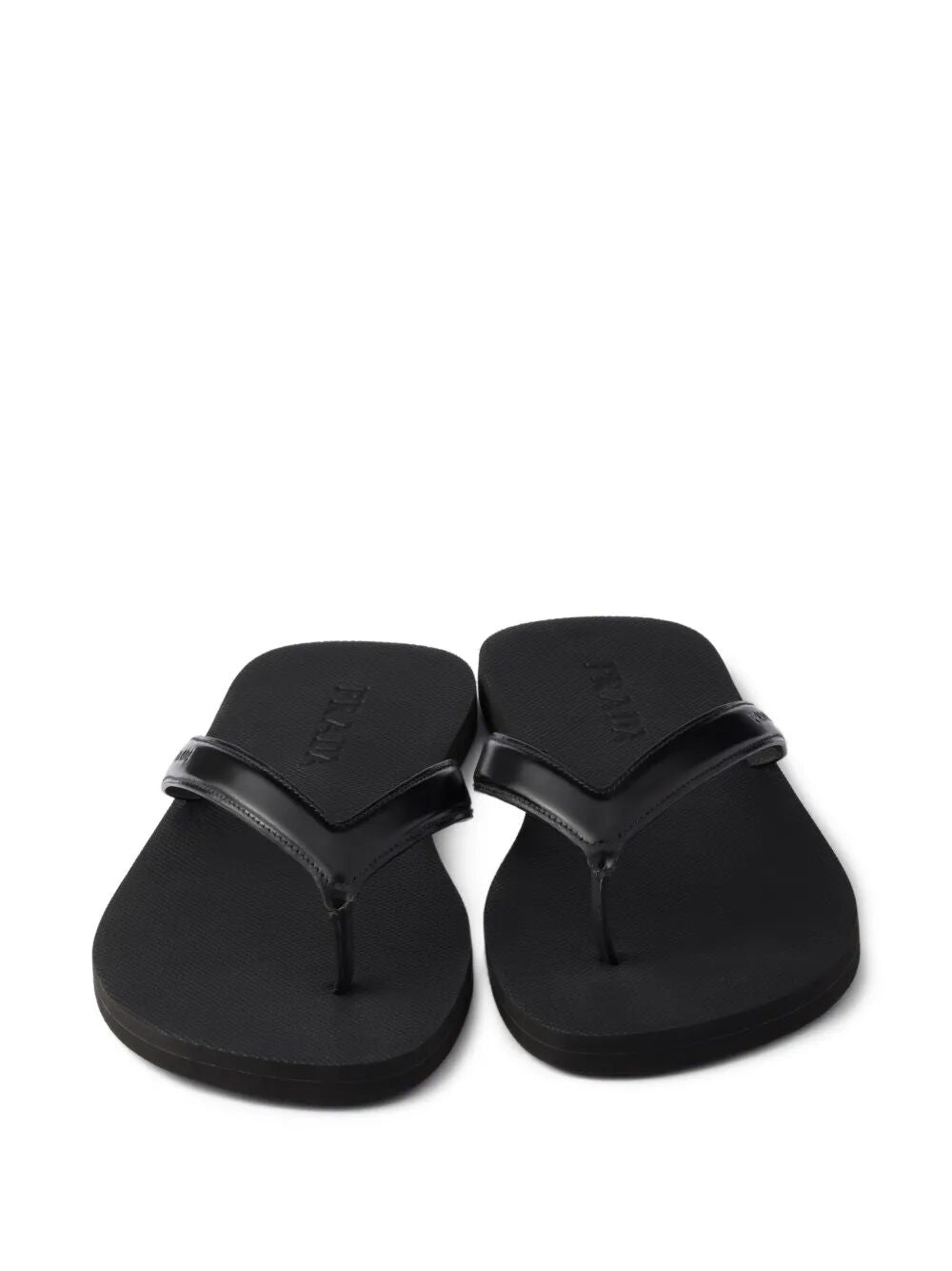 PRADA Prada Men Brushed Leather Flip-Flops